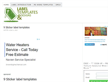 Tablet Screenshot of labeltemplates.org